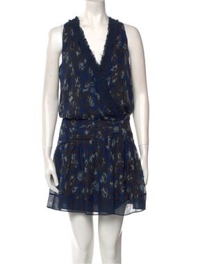 ramy brook mossy denim dress Marine Printed Denim Sleeveless Midi Dress in geo denim